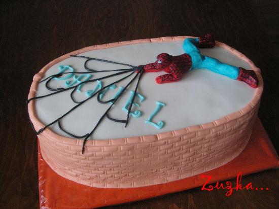 Spiderman 4, torta, Rozprávkové torty, cokoladka, 1