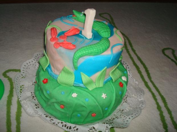 rybníček, torta, Ostané torty pre deti, mandula, 1