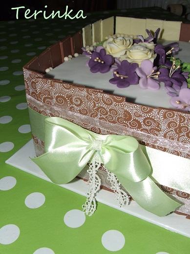 čokoládová so stuhami, torta, Čokoládové torty, terinka, 1