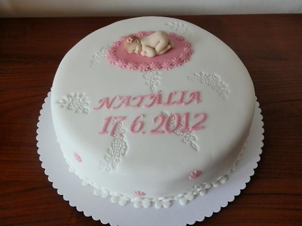 Krst Natália, torta, Torty na krstiny, Ildi B., 1
