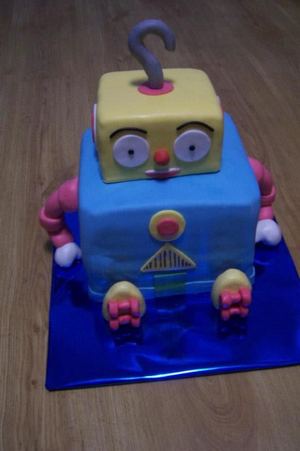 Robot Whiz z rozprávky Noddy, torta, Rozprávkové torty, Katie, 1