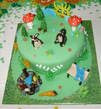 a zase krteček, torta, Torty so zvieratkami a zase krteček, torta, Torty so zvieratkami, marja, 1