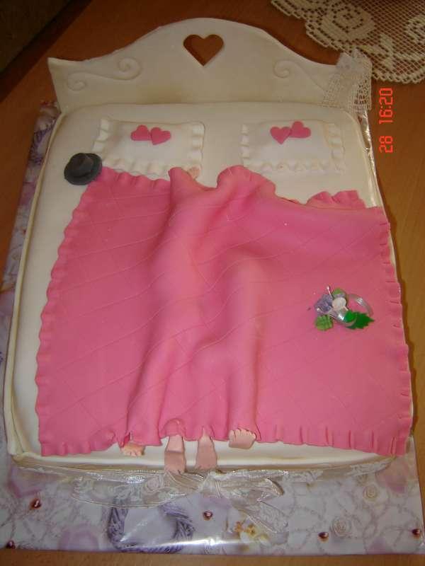 svadobná - novomanželská posteľ 2, torta, Svadobné torty, majovka, 1