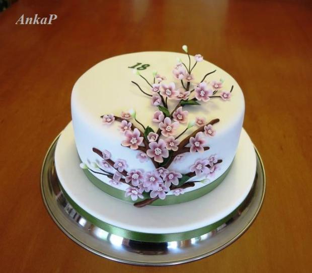 Japonská čerešňa, torta, Narodeninové torty, AnkaP, 1