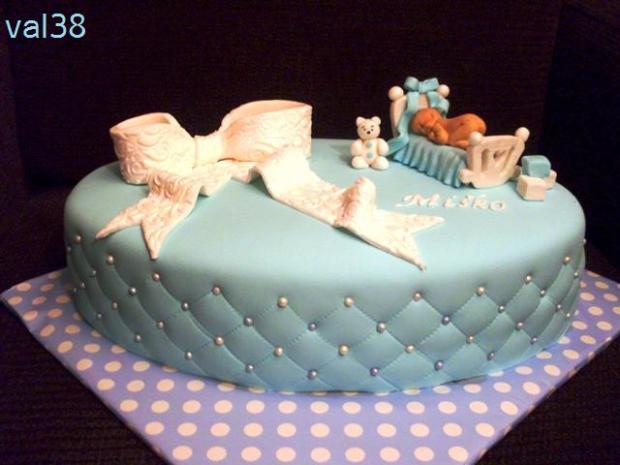 krstinová s postieľkou, torta, Torty na krstiny krstinová s postieľkou, torta, Torty na krstiny, val38, 1