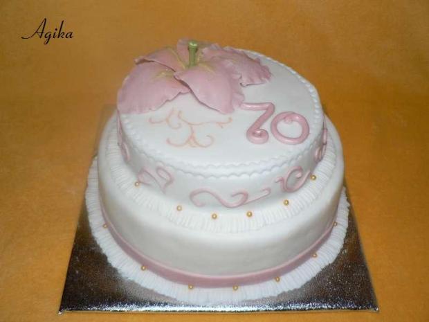 70-tka, torta, Narodeninové torty, Agika, 1