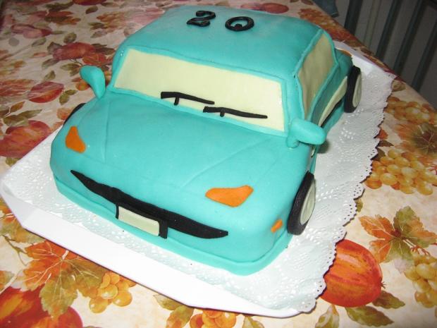 modre auto, torta, Torty autíčka, vláčiky, katuska8057, 1