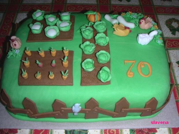 záhrada, torta, Narodeninové torty, Slavena, 1