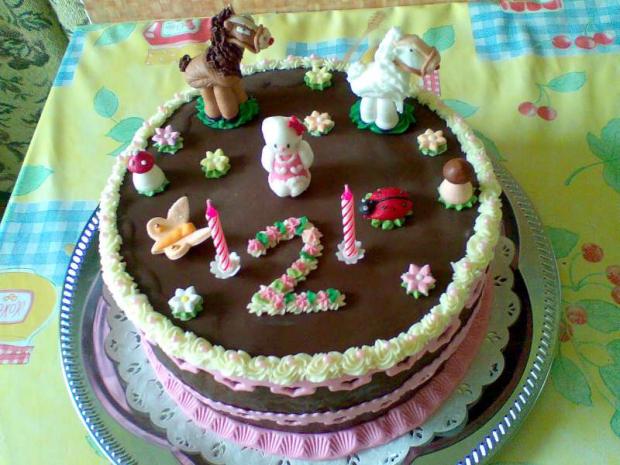 čokoládová okruhla k narodeninám, torta, Ostané torty pre deti, zabacka, 1