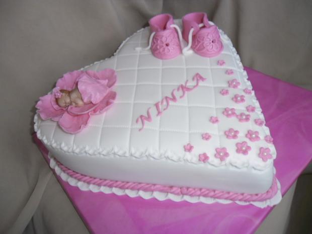 Srdiecko na krst, torta, Torty na krstiny Srdiecko na krst, torta, Torty na krstiny, Alenik, 1