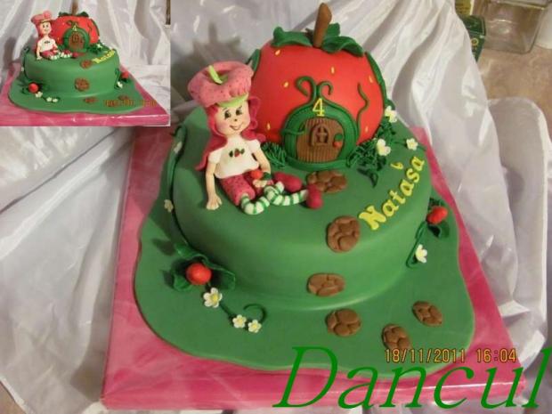 Dievčatko Jahodka, torta, Rozprávkové torty Dievčatko Jahodka, torta, Rozprávkové torty, Dancul, 1