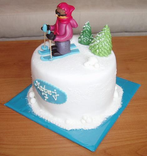 Mini - lyžiar, torta, Ostané torty pre deti, zabinka, 1