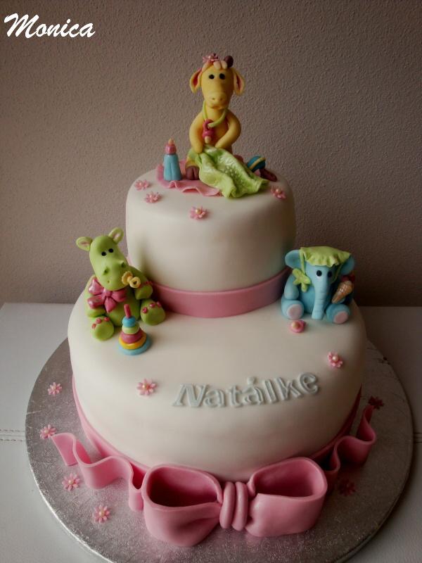 Torta so zvieratkami, torta, Narodeninové torty, Monica, 1