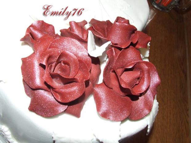 ruže - detail , torta, Svadobné torty, Emily76, 1