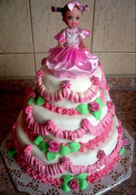 poschodová s bábikou, torta, Torty pre dievčatá poschodová s bábikou, torta, Torty pre dievčatá, Slavomíra, 1