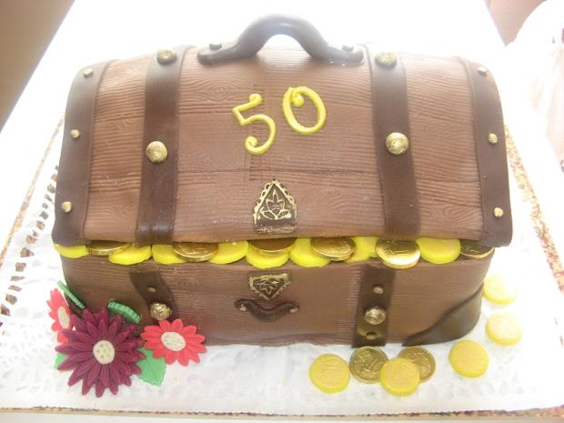 truhlica s pokladom, torta, Netradičné torty truhlica s pokladom, torta, Netradičné torty, katuska8057, 1