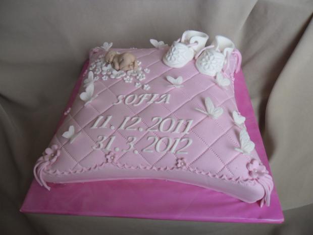 vankusik krst, torta, Torty na krstiny vankusik krst, torta, Torty na krstiny, Alenik, 1