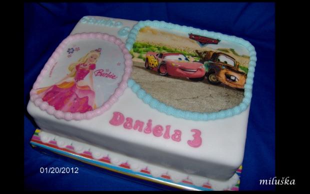 Samko 6,Daniela 3, torta, Rozprávkové torty Samko 6,Daniela 3, torta, Rozprávkové torty, miluška, 1