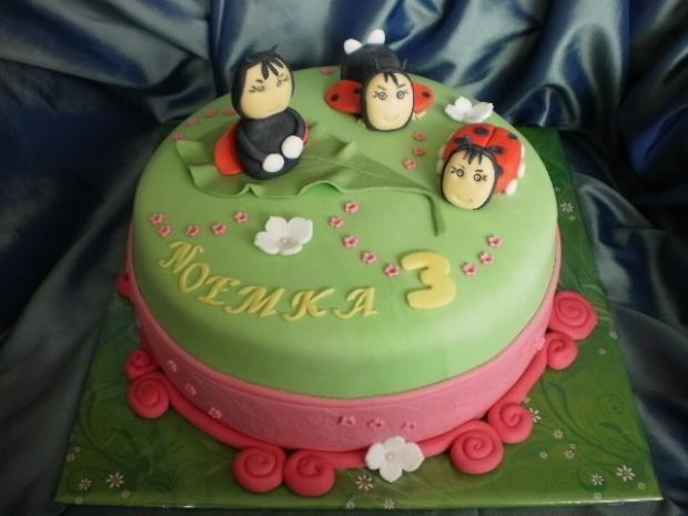Torta s lienkami, torta, Torty so zvieratkami, Ildi B., 1
