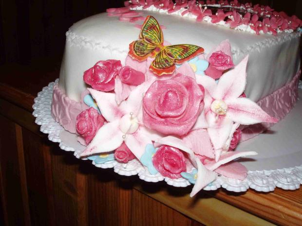 detail kvietkov, torta, Ozdoby na torty, vanilka 227, 1