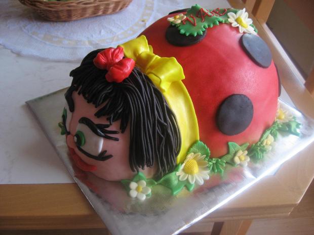 Lienka z druhej strany, torta, Torty so zvieratkami, Veronika N., 1