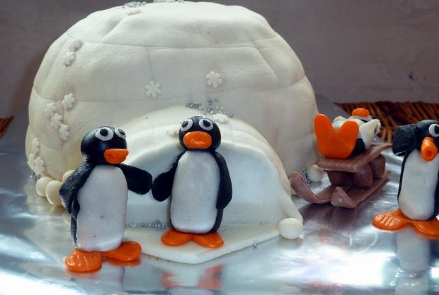 pingu pre Robinka na meninky, torta, Rozprávkové torty, cvilinge, 1