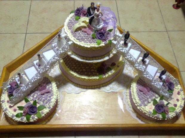 torta schody, torta, Svadobné torty torta schody, torta, Svadobné torty, Cukraren Jadranka, 1