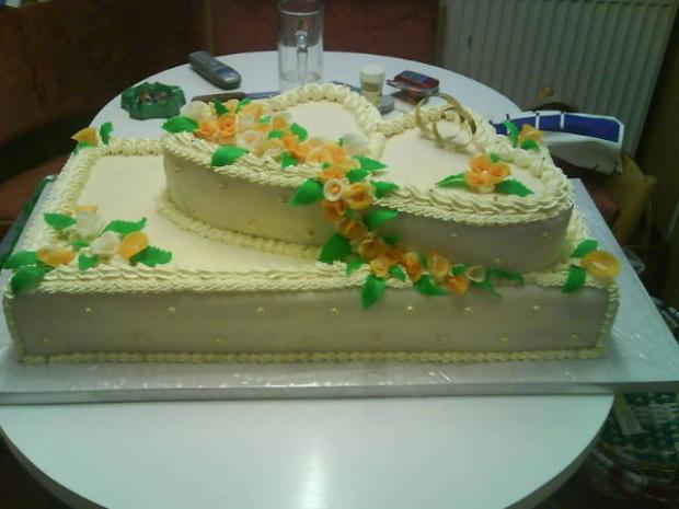 dve srdcia, torta, Svadobné torty, paulina2110, 1