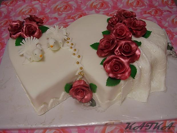 dvojsrdce4, torta, Svadobné torty dvojsrdce4, torta, Svadobné torty, Katka Ozsvaldova, 1