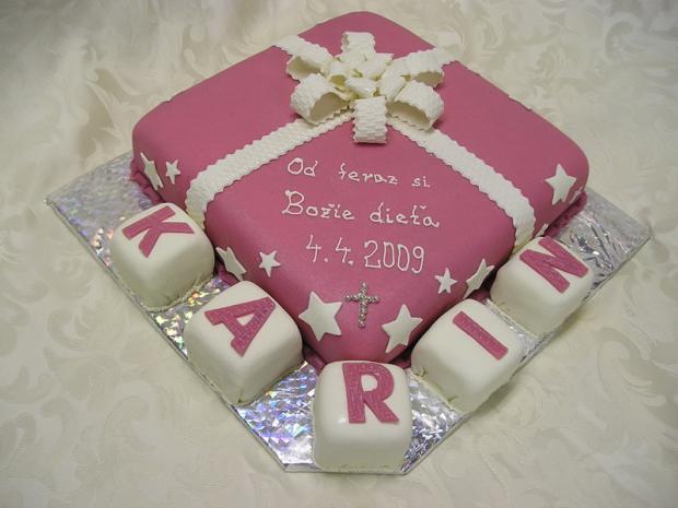 Na krstiny pre 12 ročnú slečnu, torta, Torty na krstiny Na krstiny pre 12 ročnú slečnu, torta, Torty na krstiny, Bambulkaj, 1