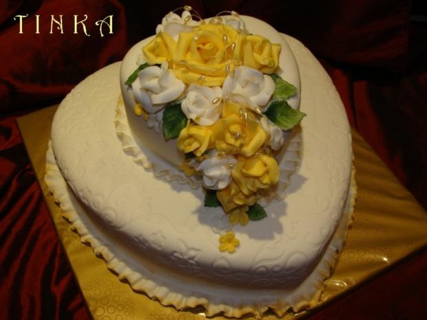 Srdce, torta, Svadobné torty Srdce, torta, Svadobné torty, Tinka, 1