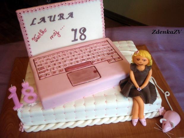 Notebook, torta, Narodeninové torty, ZdenkaZV, 1