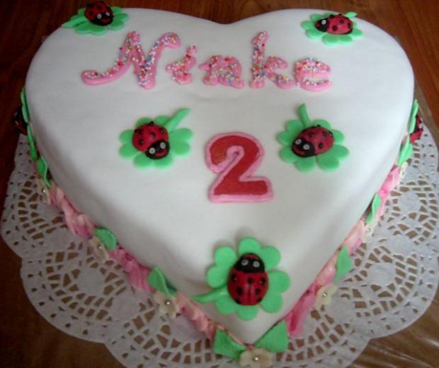 lienočkové srdiečko, torta, Torty so zvieratkami lienočkové srdiečko, torta, Torty so zvieratkami, Slavomíra, 1