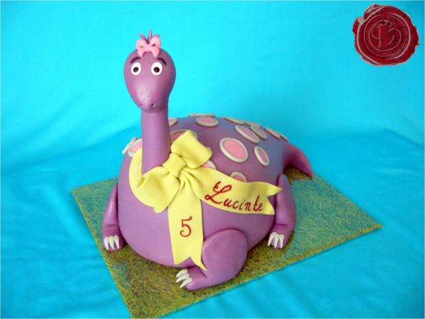 Fialový dino pre Lucinku, torta, Torty so zvieratkami Fialový dino pre Lucinku, torta, Torty so zvieratkami, lenkafab, 1