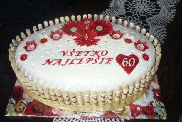 So 60-imi sviečkami , torta, Narodeninové torty So 60-imi sviečkami , torta, Narodeninové torty, Primilka, 1
