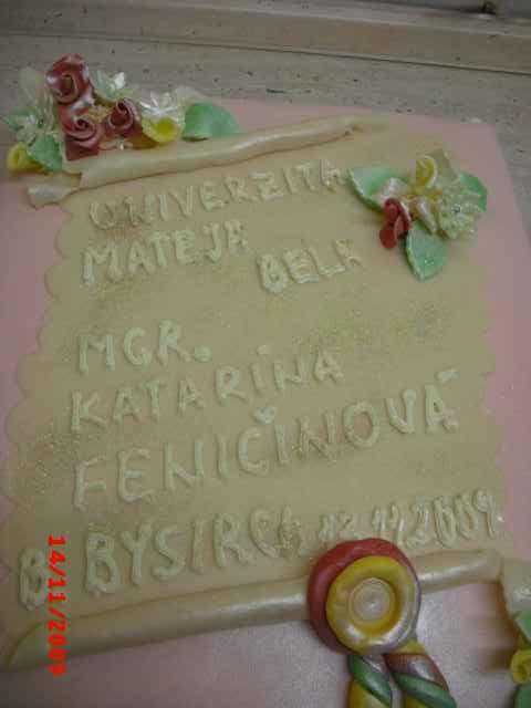 Katke k promóciám - detail diplomu, torta, Torty - škola, stužková, paulina2110, 1