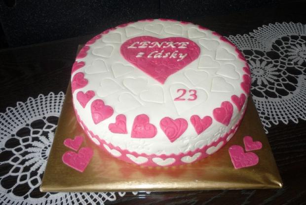 srdiečková pre Lenku, torta, Narodeninové torty, Primilka, 1