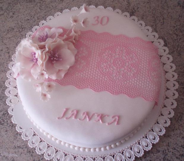 S krajkou, torta, Narodeninové torty S krajkou, torta, Narodeninové torty, malichova, 1