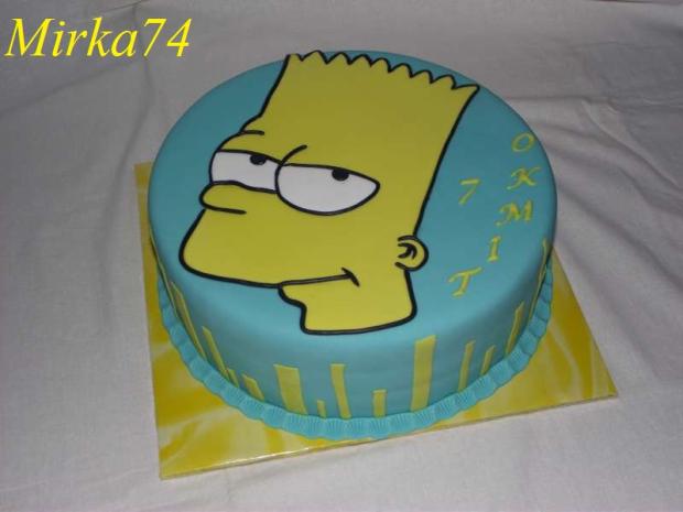 Bart Simpson na želanie, torta, Rozprávkové torty Bart Simpson na želanie, torta, Rozprávkové torty, Mirka74, 1