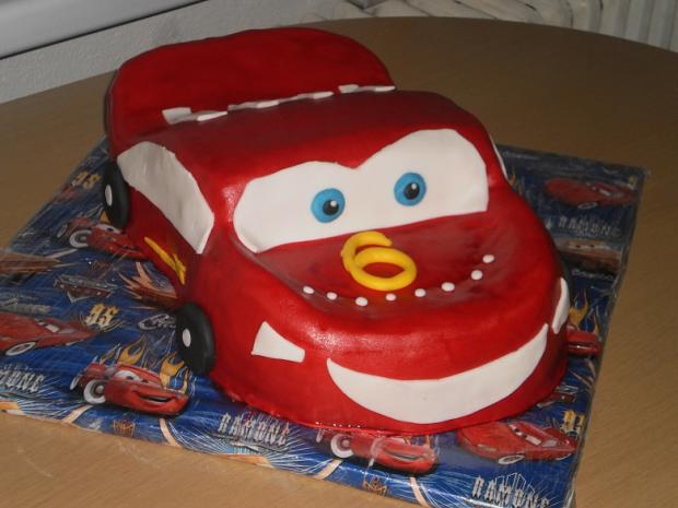 Mc Queen 2, torta, Torty autíčka, vláčiky Mc Queen 2, torta, Torty autíčka, vláčiky, sylvia75, 1