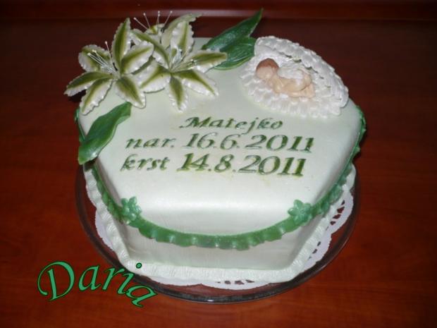 Matejko, torta, Torty na krstiny Matejko, torta, Torty na krstiny, Daria22, 1