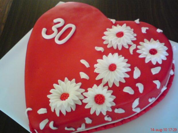 Červené srdce, torta, Narodeninové torty, Klaudia9, 1