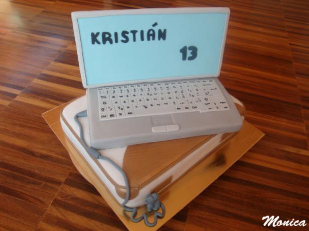 Notebook s taškou pre Kristiána, torta Notebook s taškou pre Kristiána, torta, Monica, 1