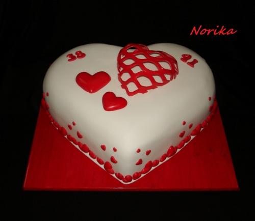 srdiečko pre manželov, torta, Narodeninové torty, norika1, 1