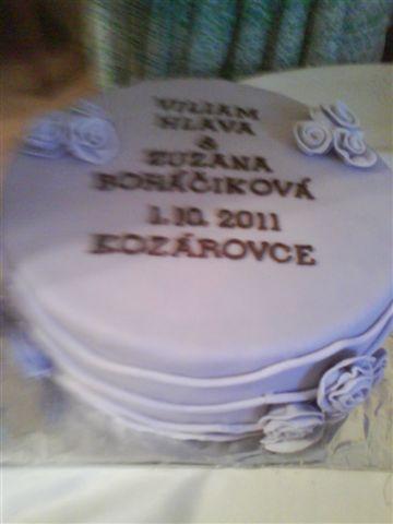 fialová, torta, Svadobné torty, Elza, 1