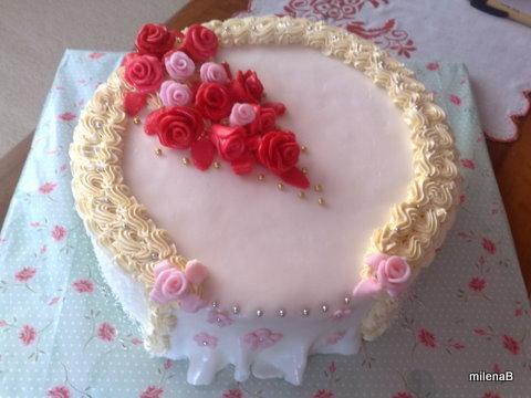 biela torta, torta, Narodeninové torty, MilenaB, 1