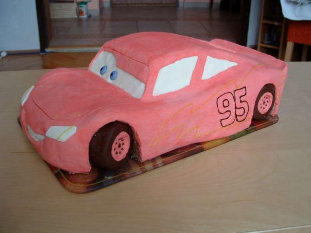 McQUEEN pre barbie, torta, Torty autíčka, vláčiky McQUEEN pre barbie, torta, Torty autíčka, vláčiky, dustinnescafe, 1