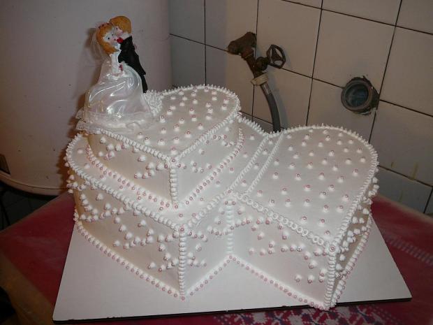 dvojsrdce2, torta, Svadobné torty dvojsrdce2, torta, Svadobné torty, tatianatn, 1
