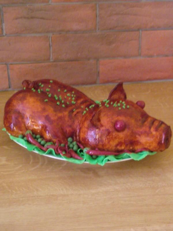 prasiatko, torta, Narodeninové torty, ipinky, 1