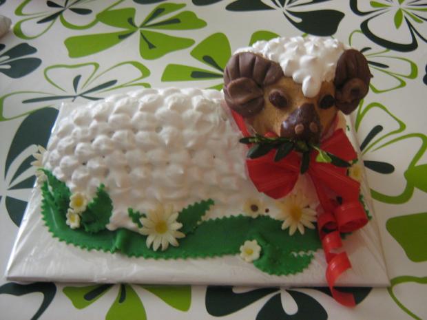 Veľkonočný baranček, torta Veľkonočný baranček, torta, mony14, 1